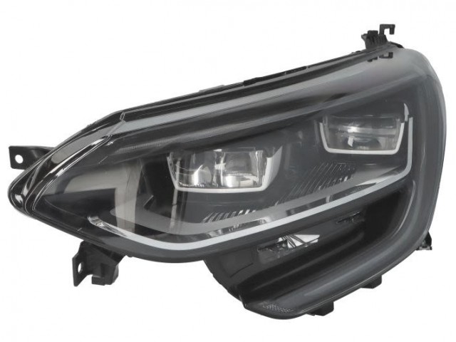 Renault Megane IV. 2016.03.01-2020.10.08 utángyártott új bal első fényszóró LED fekete házas DEPO