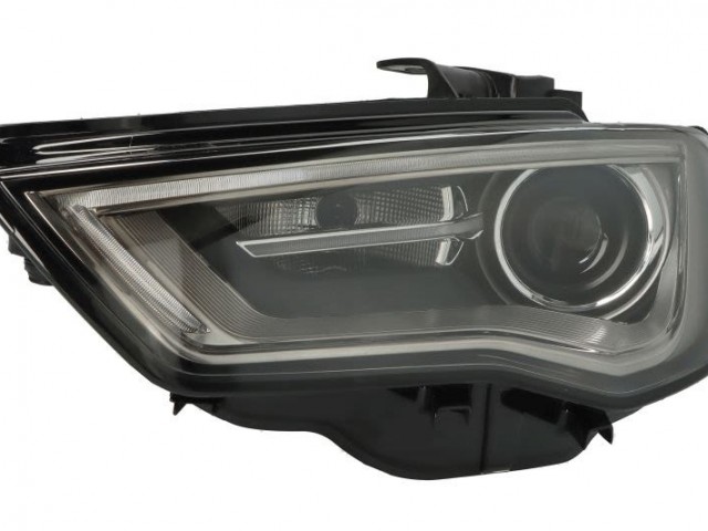 Audi A3 (8V1, 8VK,)  2013.05.01-2016.05.31  utángyártott új bal első fényszóró D3S/LED bronz h. (cabrio is) TYC*