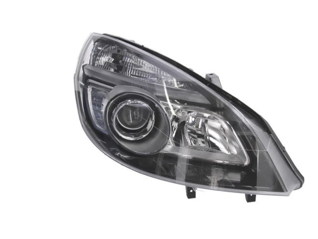 Renault Megane Scenic 2006.04.30-2009.05.31 utángyártott új jobb első fényszóró H1/H7 sötét házas (motoros) DEPO