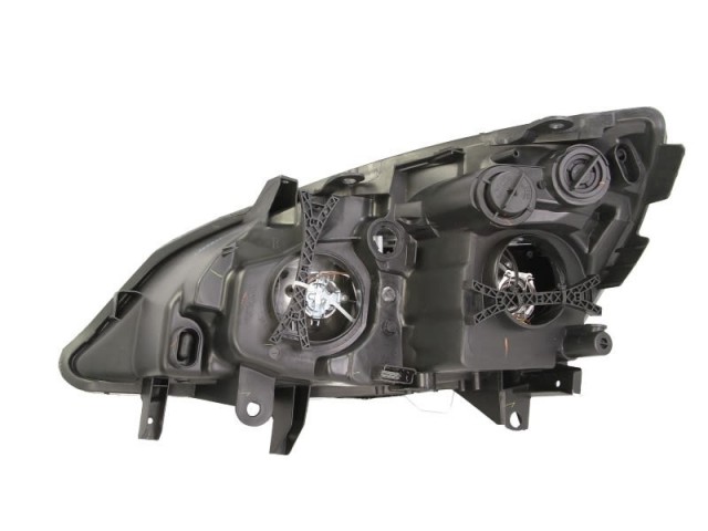 Renault Megane Scenic 2006.04.30-2009.05.31 utángyártott új jobb első fényszóró H1/H7 sötét házas (motoros) DEPO