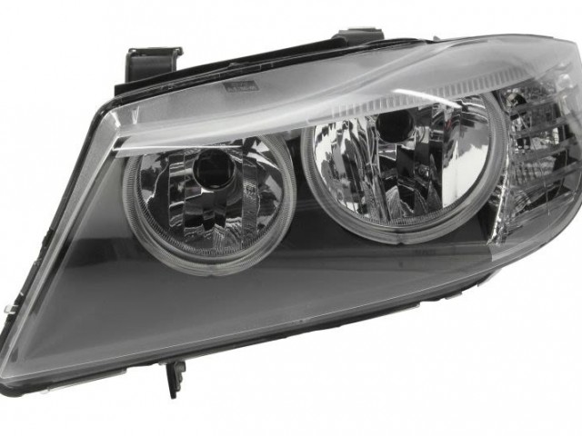 BMW 3 E90 2008.09.01-2011.10.31 utángyártott új bal első fényszóró 2H7 fekete h.4a.+ Kombi (motorral) TYC