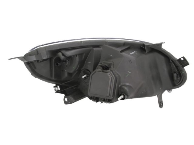 Renault Twingo   2007.08.01-2011.12.31 utángyártott új bal első fényszóró H4 króm házas (motoros) DEPO