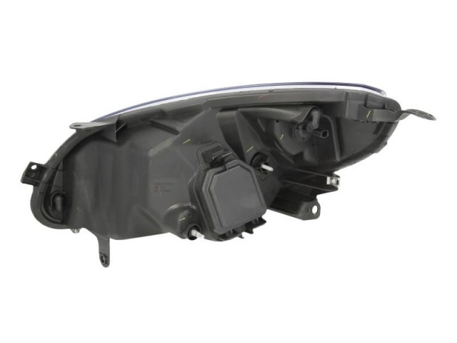 Renault Twingo  2007.08.01-2011.12.31 utángyártott új jobb első fényszóró H4 króm házas (motoros) DEPO
