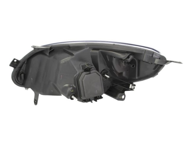 Renault Twingo 2007.08.01-2011.12.31 utángyártott új jobb első fényszóró H4 fekete házas (motoros) DEPO