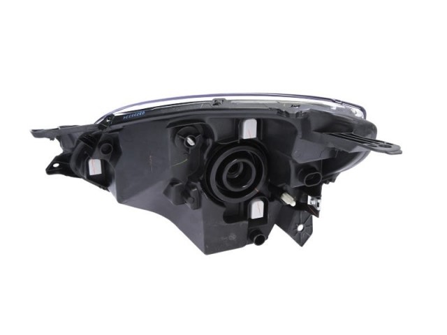 Renault Twingo 2007-2014 utángyártott új jobb első fényszóró H4 fekete házas (motoros) DEPO