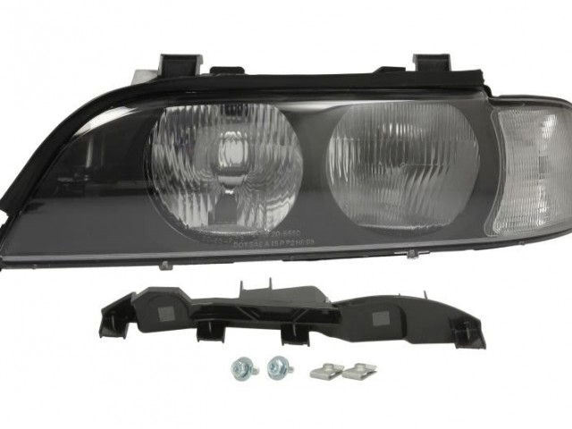 BMW 5 E39 1995.12.01-2000.08.31 utángyártott új bal első fényszóró FF-H7/HB3 fehér vill. TYC