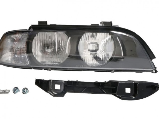 BMW 5 E39 1995.12.01-2000.08.31 utángyártott új jobb első fényszóró FF-H7/HB3 fehér vill. TYC