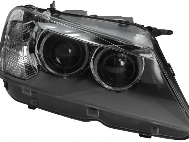 BMW X3 (F25)  2010.12.01-2014 utángyártott új jobb első fényszóró XENON D1S/LED elektr.nélk. (motorral)