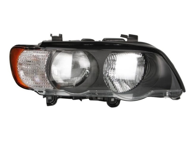 BMW X5 (E53)   2000.05.01-2003.10. utángyártott új jobb első fényszóró H7/HB3 átlátszó TYC