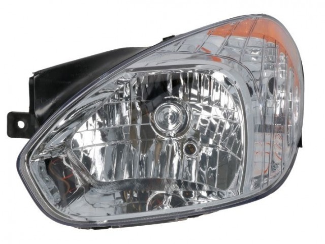Hyundai Accent 2006.01.01-2010.06.30 utángyártott új bal első fényszóró H4 (motoros) TYC