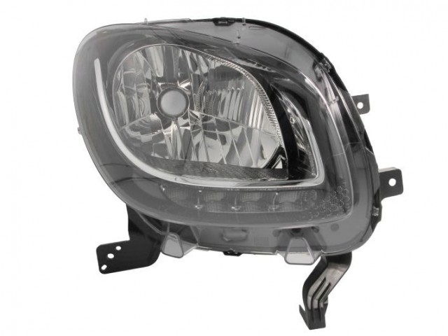 Smart Forfour 2014- utángyártott új jobb első fényszóró H4/LED (motoros) BASISline DEPO
