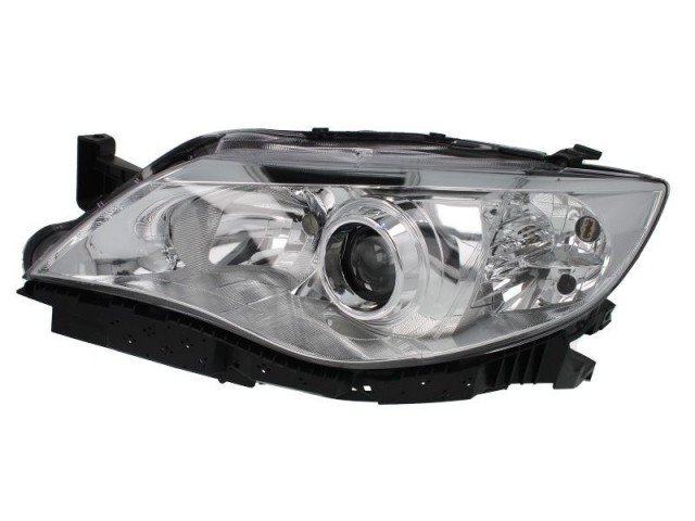Subaru Impreza 2007-2012 utángyártott új bal első fényszóró H7/HB3 króm házas 2011-ig (motoros) DEPO
