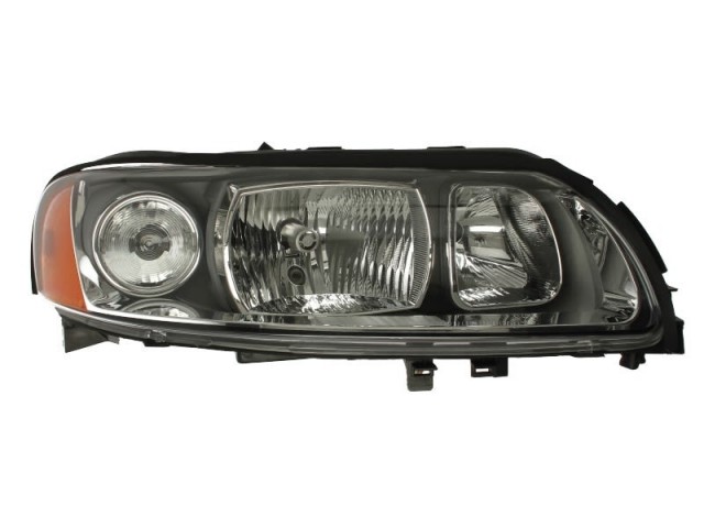 Volvo S60, V70, XC70 utángyártott új jobb első fényszóró H7/H9 szürke házas 05-től (motoros) DEPO