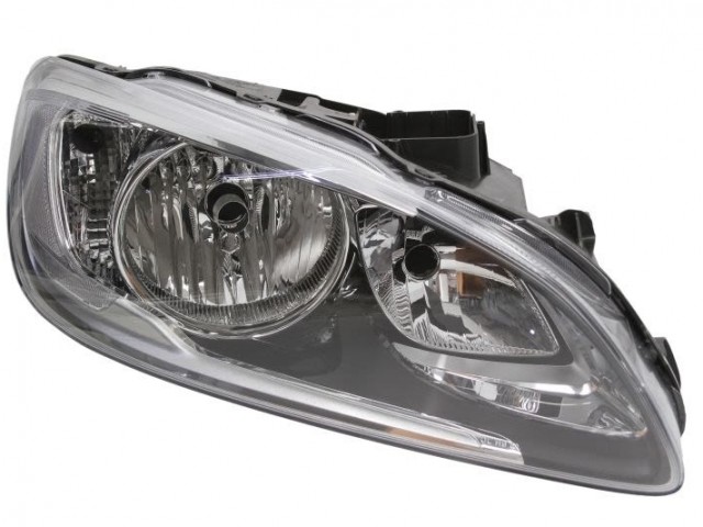 Volvo S60, V60 utángyártott új jobb első fényszóró H7/H9 LED-es (motorral) DEPO