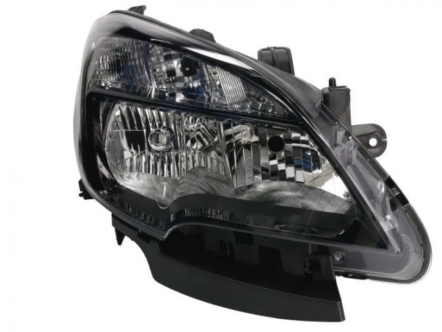 Opel Mokka 2012.09.01-2016.09.01 utángyártott új jobb első fényszóró HB3/H7+napp.f. fekete h. (motorral) TYC