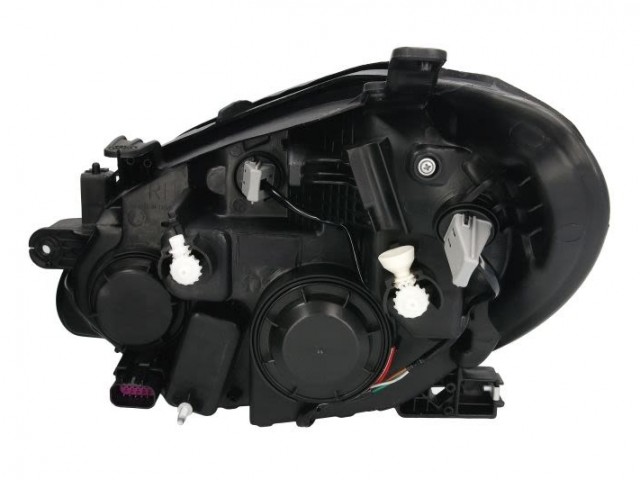 Opel Mokka 2012.09.01-2016.09.01 utángyártott új jobb első fényszóró HB3/H7+napp.f. fekete h. (motorral) TYC