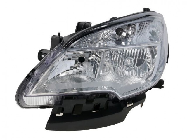 Opel Mokka 2012.09.01-2016.09.01 utángyártott új bal első fényszóró HB3/H7+napp.f. króm h. (motorral) TYC