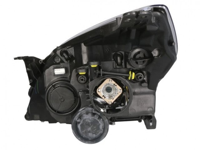 Opel Vectra C 2005.09.01-2008.08.31 utángyártott új jobb első fényszóró H1/H7 fekete házas (motoros) TYC