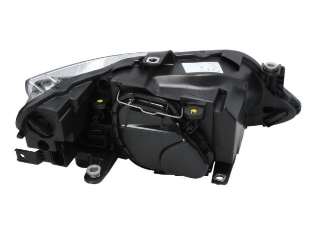 Seat Ibiza 6J  2008.05.01-2012.03.23 utángyártott új bal első fényszóró H4 fekete házas  (motorral) TYC