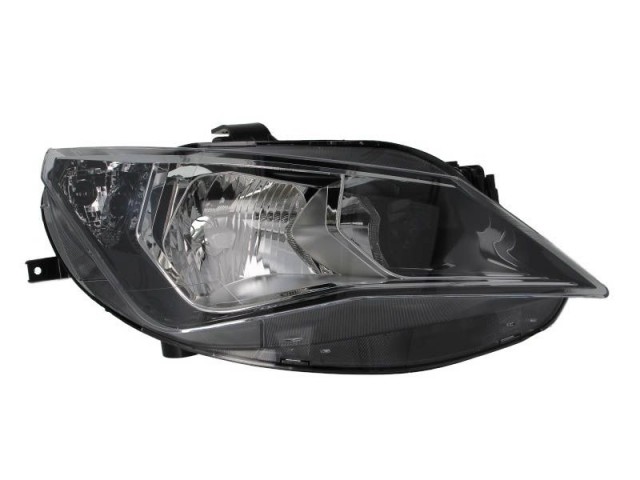 Seat Ibiza 5P 2012.03.24-2015.03.02 utángyártott új jobb első fényszóró 2H7 króm házas (motoros) TYC