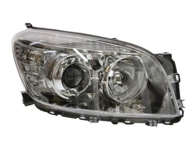 Toyota Rav 4  2005.11.01-2009.01.31 utángyártott új jobb első fényszóró HB3/H11 króm h. (motorral) TYC