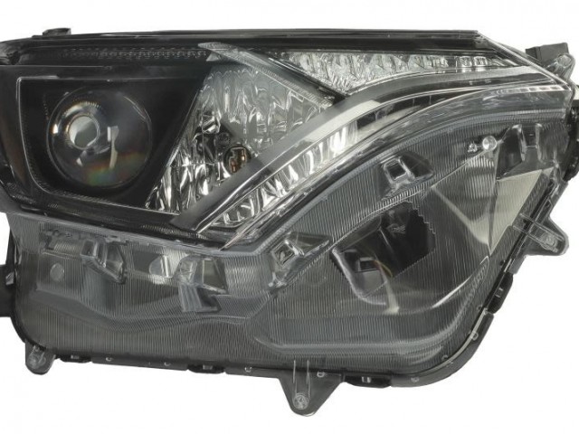 Toyota Rav 4 2016.01.01-2019.08.15 utángyártott új jobb első fényszóró HIR2/LED+napp.f.  (motorral) TYC