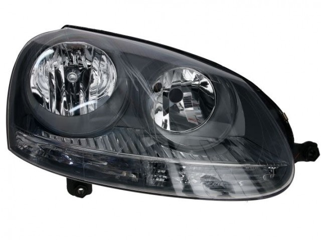 Volkswagen Golf V. 2003.10.01-2008.09.30 utángyártott új jobb első fényszóró 2H7 szürke házas (motorral) TYC