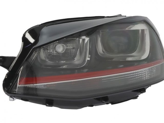 Volkswagen Golf VII 2012.10.01-2016.10.31 utángyártott új bal első fényszóró D3S/H7/H21 XENON, GTI (motorral) TYC