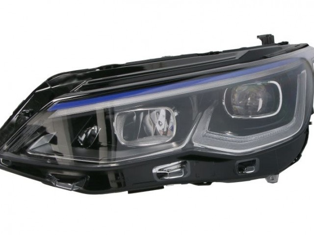 Volkswagen Golf VIII. 2019.11.01-  utángyártott új bal első fényszóró LED elektr.nélk. kék csíkos TYC