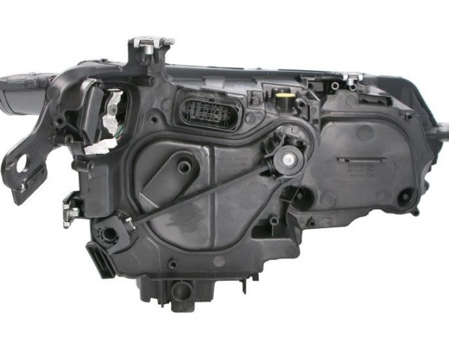 Volkswagen Golf VIII.  2019.11.01- utángyártott új bal első fényszóró LED elektr.nélk. fekete csíkos TYC