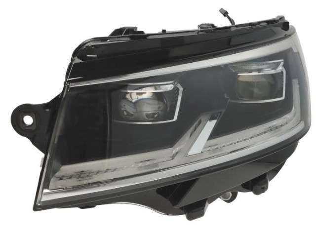 Volkswagen Transporter T6 2019.11.02- utángyártott új bal első fényszóró LED (motorral) elektr.nélk. TYC