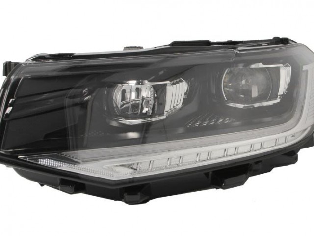 Volkswagen T-Cross 2018.10.25-2023.12.04 utángyártott új bal első fényszóró LED elektr.nélk. (motorral) TYC
