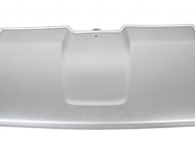 Dacia Duster 2010.02.01-2017.12.01  utángyártott új első lökhárító alsó spoiler, ezüstre fényezett
