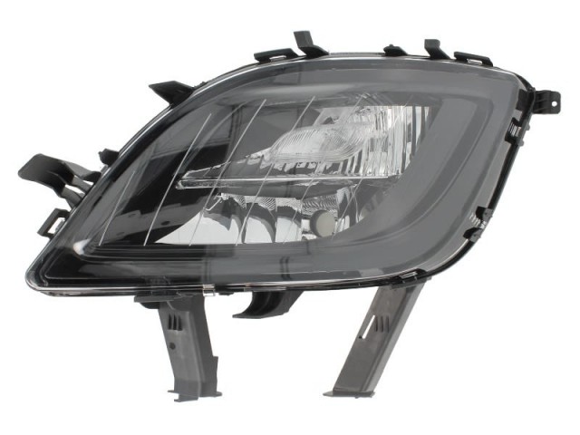 Opel Astra J 2009-2012 utángyártott új bal első ködlámpa H10 fekete házas, ir. jelzős DEPO