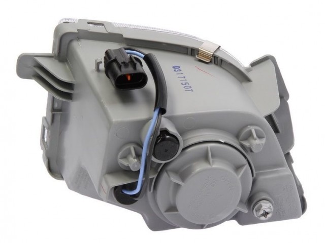 Chevrolet Aveo T200, T250 2002-2011 utángyártott új jobb első ködlámpa H3 (index lyuk nélk.lökh.) DEPO