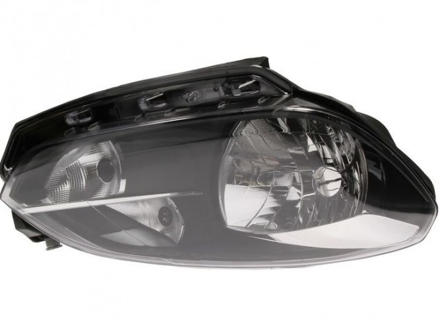 Volkswagen Up   2011.08.01-2016.05.30 utángyártott új jobb első fényszóró H4 fekete házas (motoros) TYC