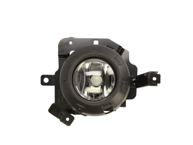 Mitsubishi L200 2005-2014 utángyártott új bal első ködlámpa H11 kerek, kerettel és tartóval DEPO