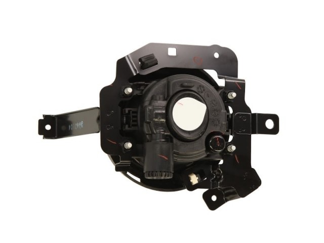 Mitsubishi L200 2005-2014 utángyártott új bal első ködlámpa H11 kerek, kerettel és tartóval DEPO