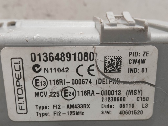 Fiat Fiorino , Qubo 2007-2024 Immobiliser doboz 1364891080