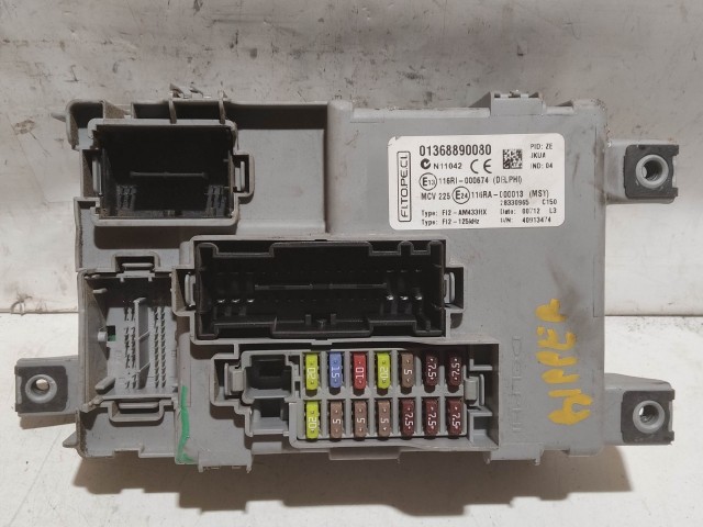 215808 Fiat Fiorino , Qubo 2007-2024 Immobiliser doboz, a képen látható sérüléssel 1368890080