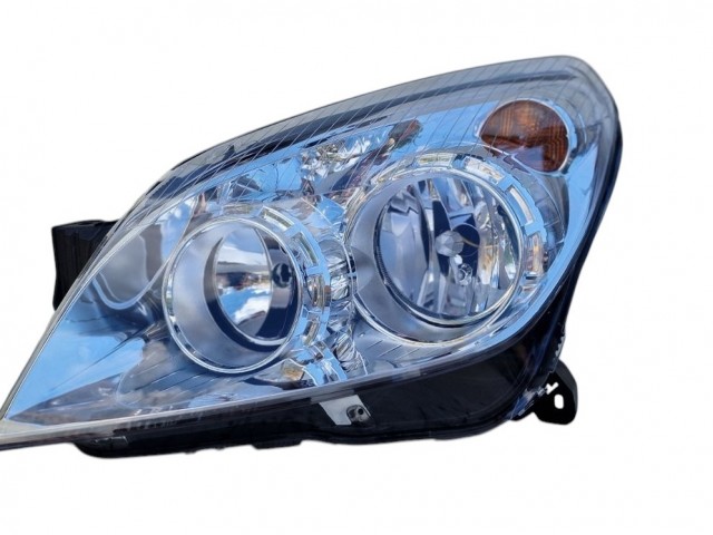 Opel Astra H 2003.09.01-2014.08.31 utángyártott új bal első fényszóró H7/H1 króm házas (motorral) DEPO