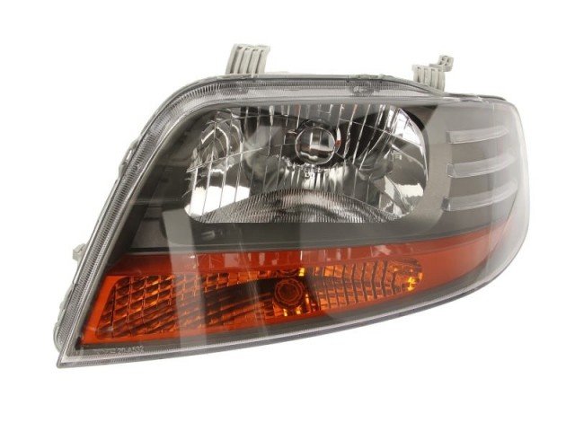 Chevrolet Kalos T200 2003.01.01-2008.12.31 utángyártott új bal első fényszóró H4 (motoros, hosszú villogó) TYC