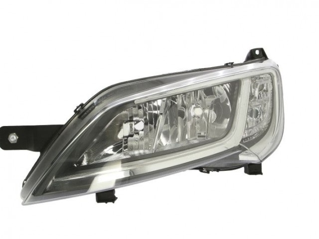 Citroen Jumper 2014.01.01-2023.12.31  utángyártott új bal első fényszóró 2H7 +napp.fény. króm h.(motorral) TYC