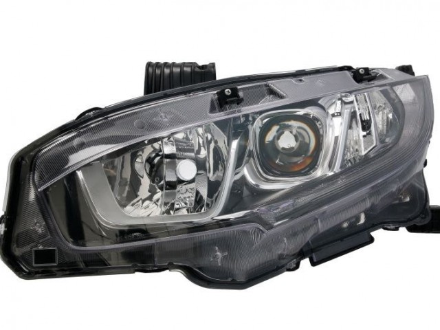 Honda Civic 2015.09.01-2021.06.01 utángyártott új bal első fényszóró H11/HB3+LED 4/5a. (motorral) TYC