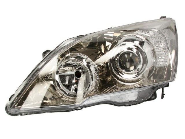 Honda CR-V III. 2006.04.01-2010.03.31 utángyártott új bal első fényszóró H1/HB3 füst (motorral) TYC