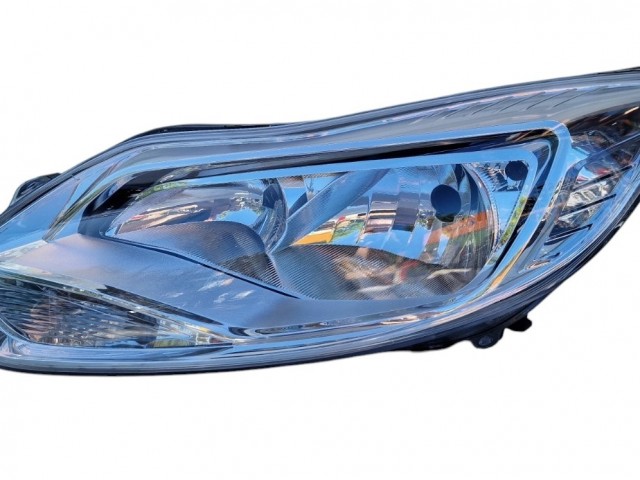 Ford Focus III. 2011.03.01-2014.09.31 utángyártott új bal első fényszóró H1/H7 króm h. (motorral) DEPO