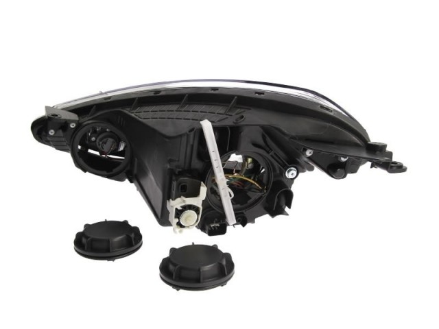 Hyundai I10 2013.11.01-2019.12.01 utángyártott új jobb első fényszóró H4 fekete házas (motorral) TYC