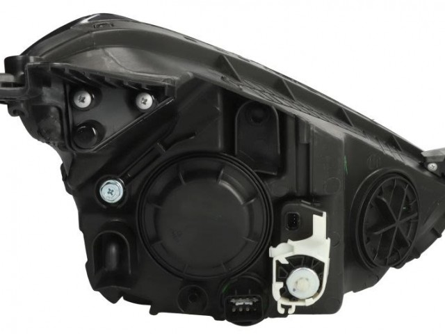 Hyundai I10  2013.11.01-2019.12.01 utángyártott új bal első fényszóró H4/H7 fekete h. (motorral) TYC