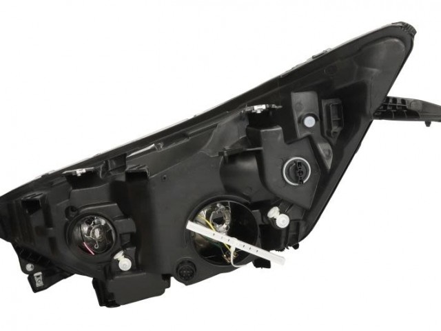 Iveco Daily  2014.07.01-2019.05.31  utángyártott új jobb első fényszóró H7/H1+napp.f. fekete házas (motorral) TYC