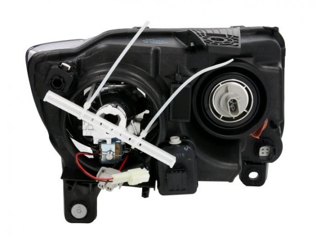 Jeep Grand Cherokee 2010.06.01-2013 utángyártott új bal első fényszóró H9/P27+7W króm (motorral) TYC